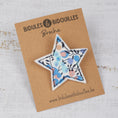 Charger l'image dans la visionneuse de la galerie, Étoile (divers coloris) – broche ou magnet