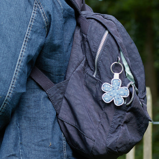 Porte-clé fleur (divers coloris)