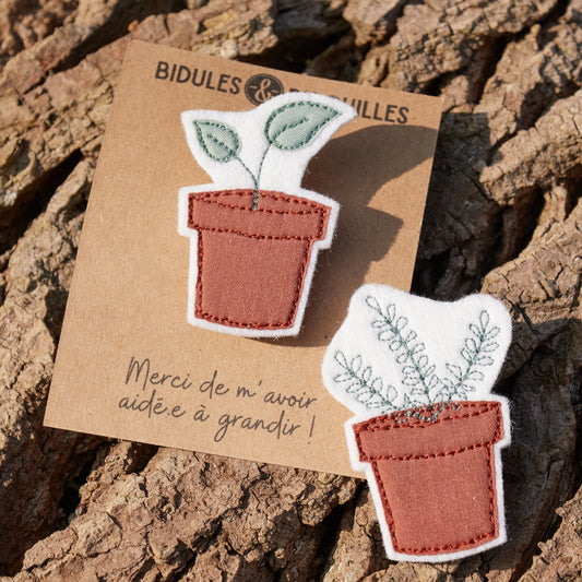 Petite plante (2 variantes) – broche