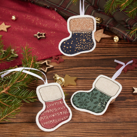 Chaussette de Noël – décoration à suspendre