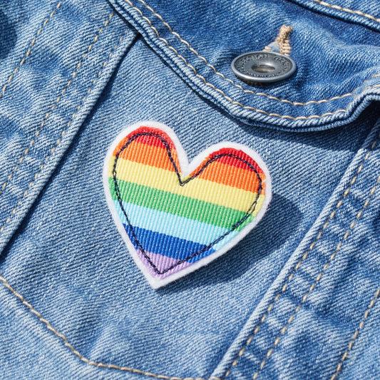 Cœur Pride arc-en-ciel