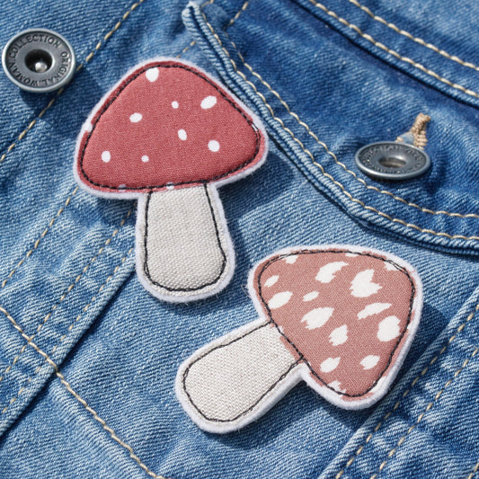 broches champignons faites main en Belgique