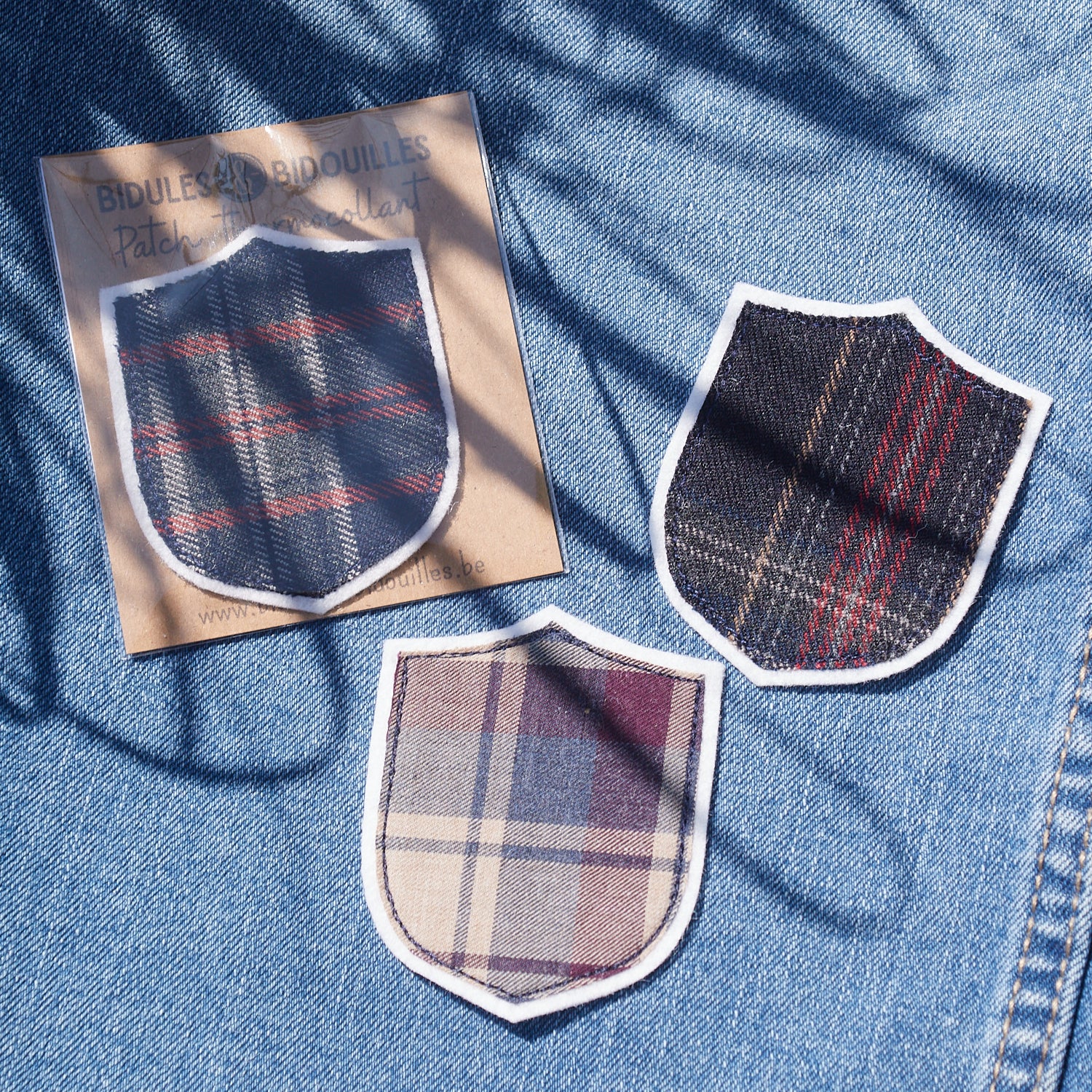 Patch blason tartan (diverses variantes)