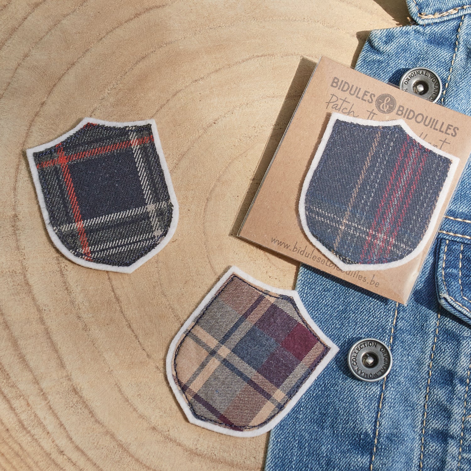 Patch blason tartan (diverses variantes)