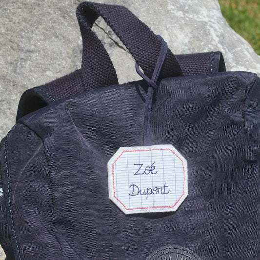 Déco de sac étiquette personnalisable