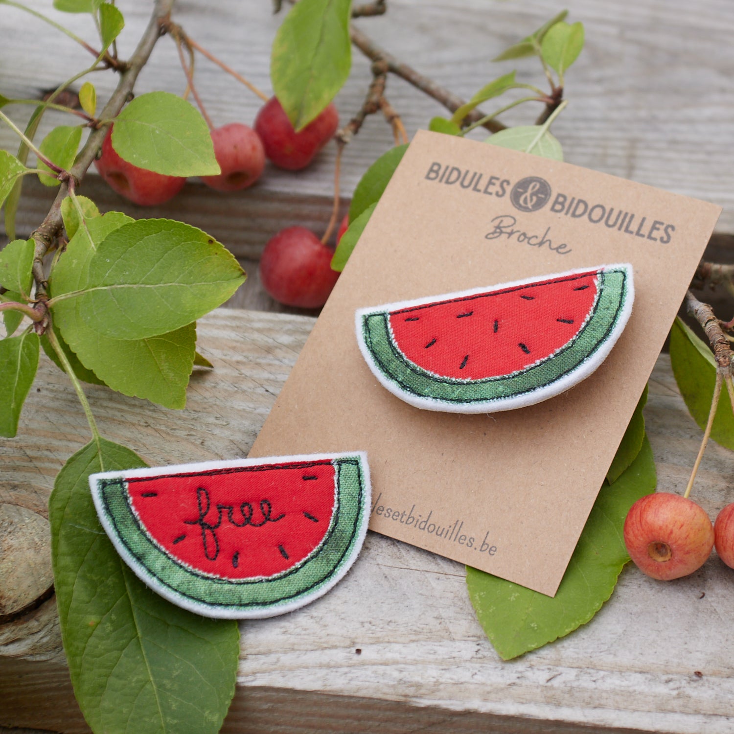 Pastèque – broche engagée
