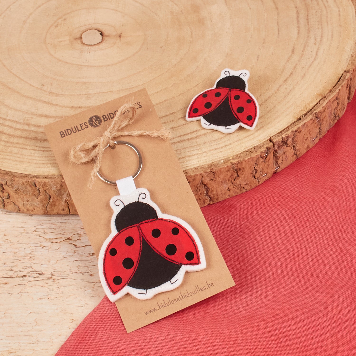 Porte-clé coccinelle