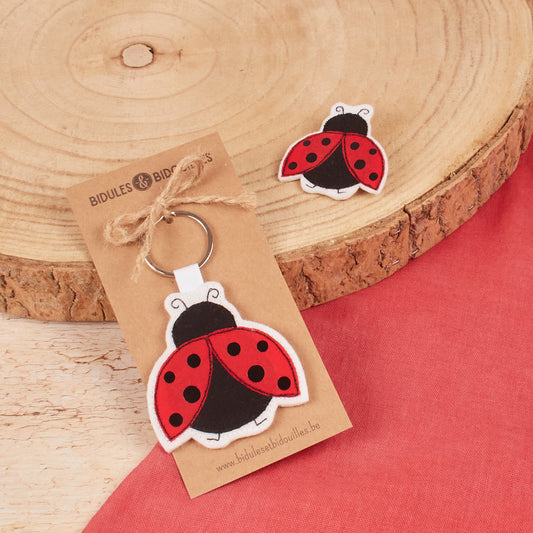 Porte-clé coccinelle