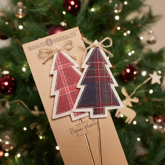 Sapin tartan (2 coloris) – pique-plante