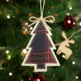 Charger l'image dans la visionneuse de la galerie, Sapin tartan – décoration à suspendre
