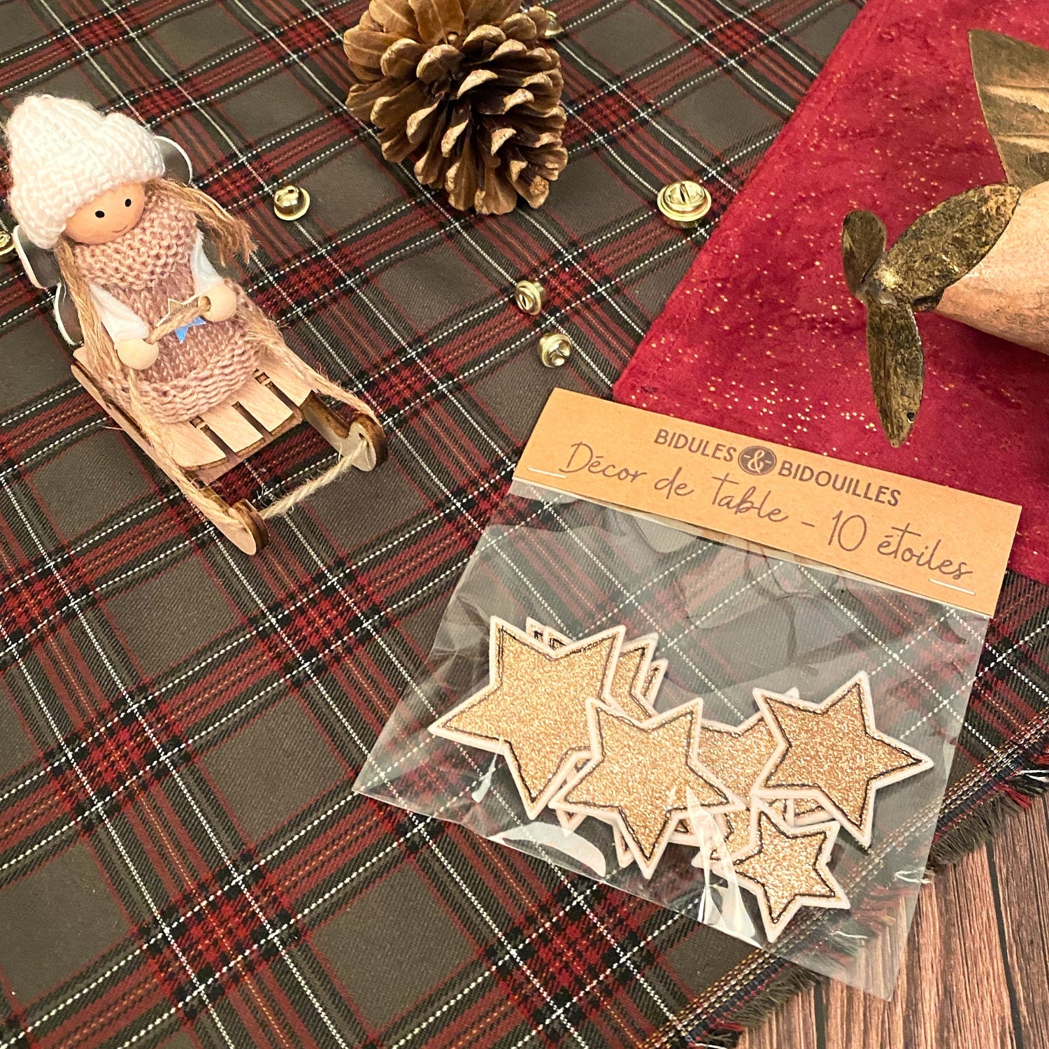 Étoiles pour décor de table (2 variantes)