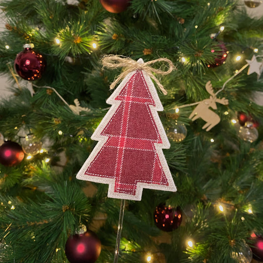 Sapin tartan (2 coloris) – pique-plante